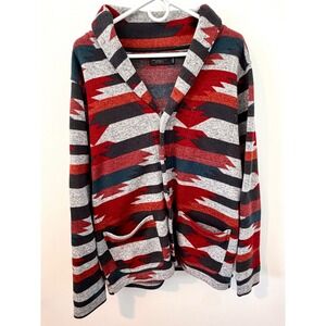 Junk Food Clothing Company Mens Pullover Sweater L Southwestern Aztec Pattern